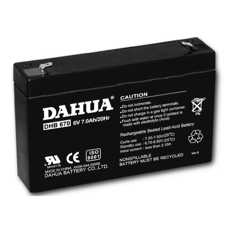 SEALED LEAD ACID BATTERY 6V7AH